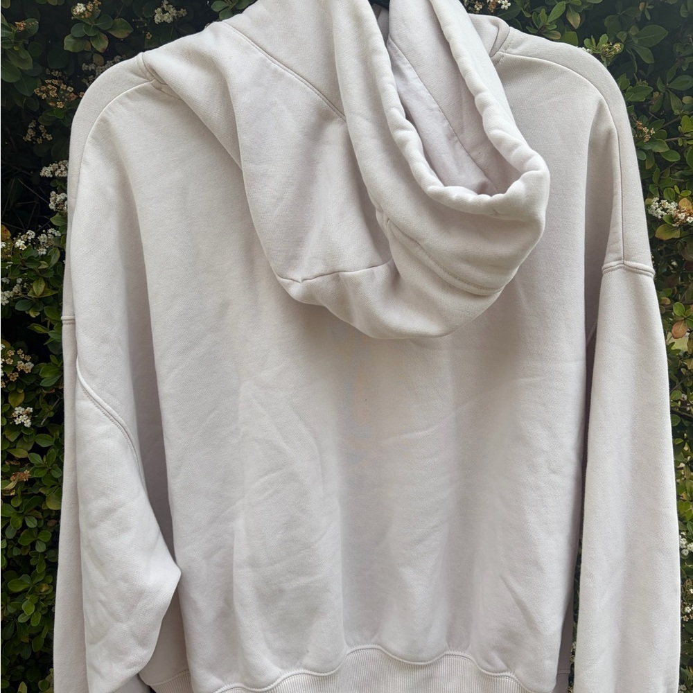 Nike Fleece Oversized Hoodie Size Xs Cream Color - Picture 7 of 9